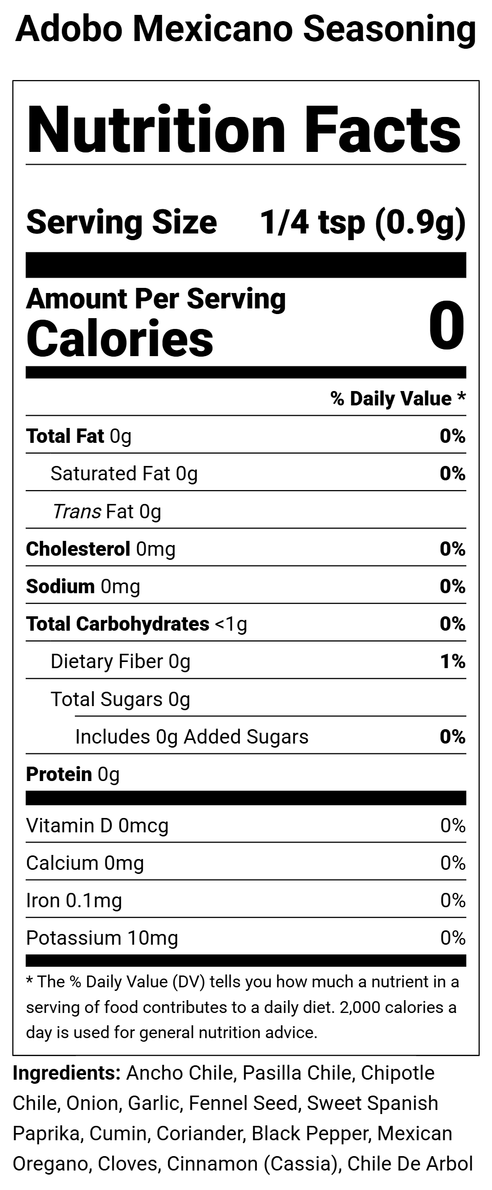 Adobo Mexicano Seasoning