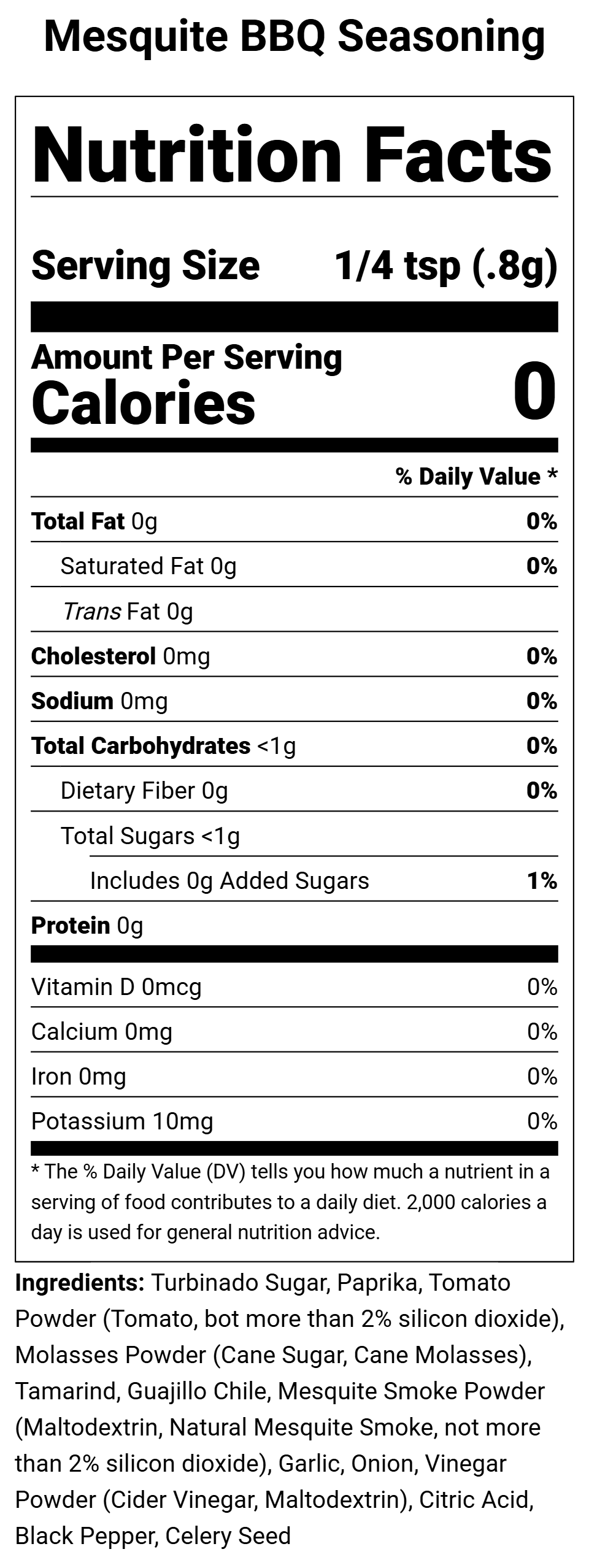 Mesquite BBQ Seasoning