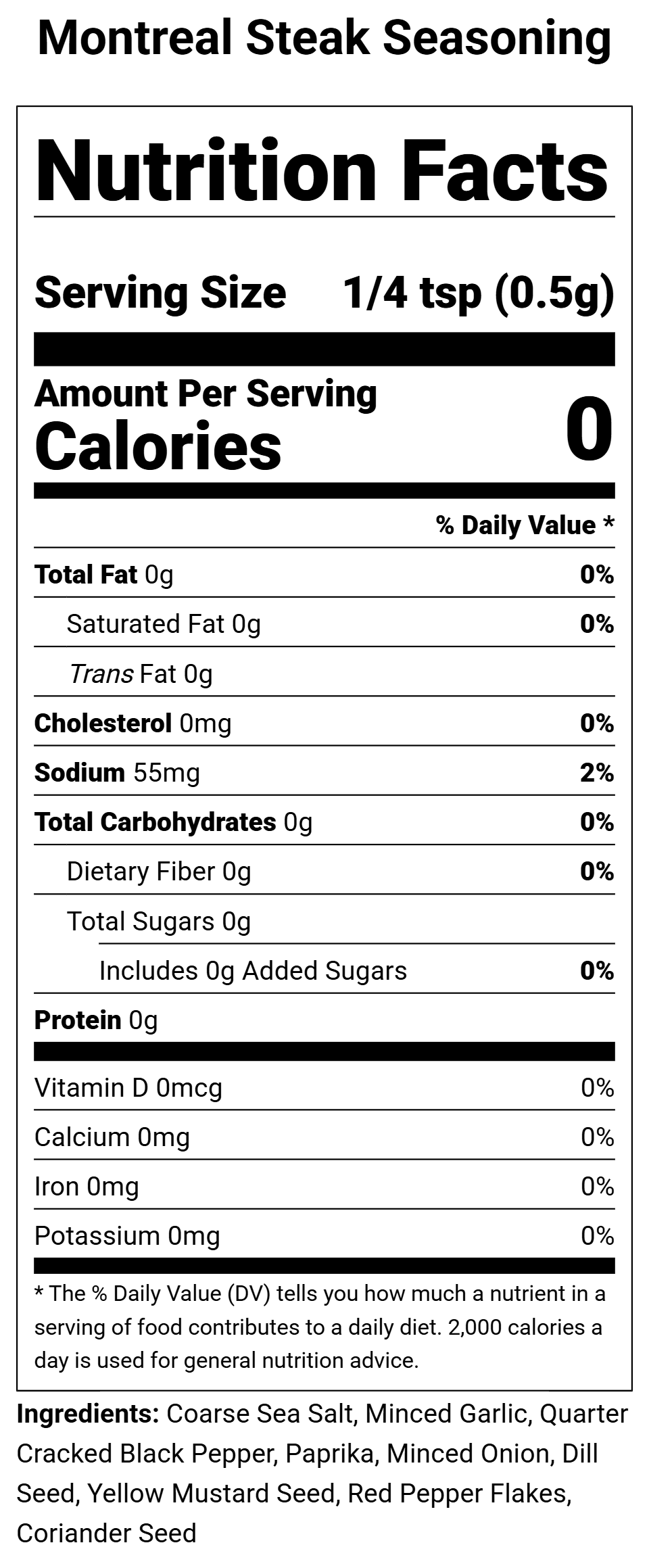 Montreal Steak Seasoning