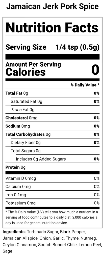 Jamaican Jerk Pork Spice