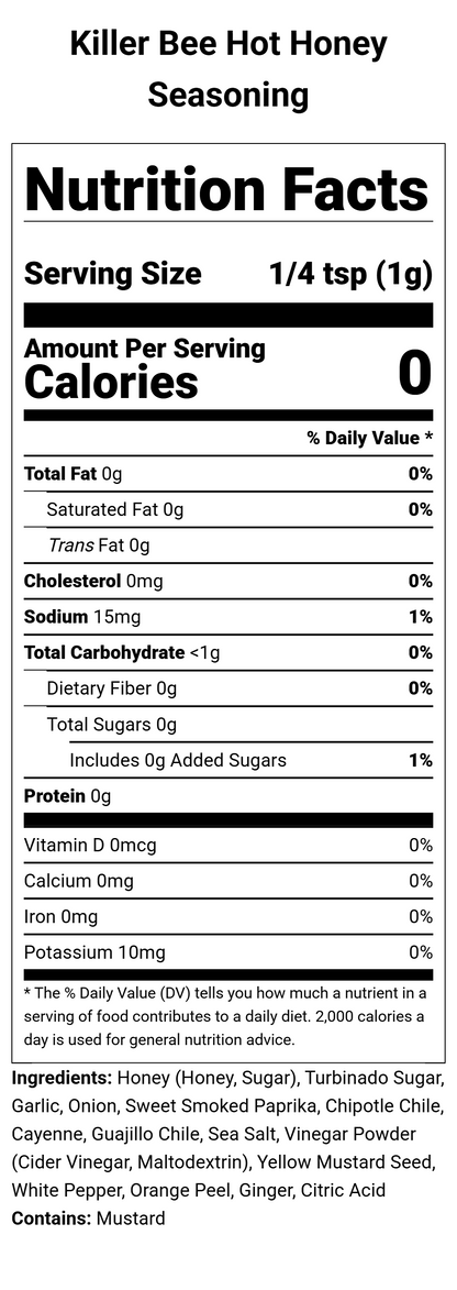 Killer Bee Hot Honey Seasoning