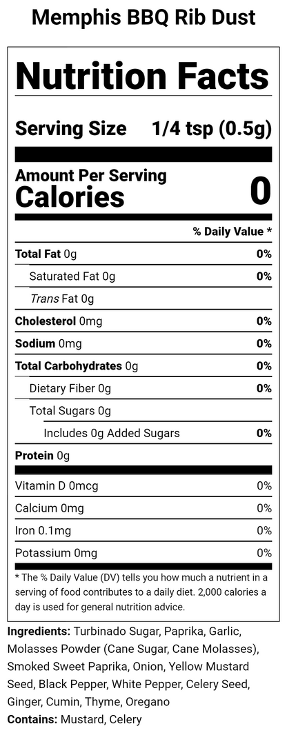 Memphis BBQ Rib Dust