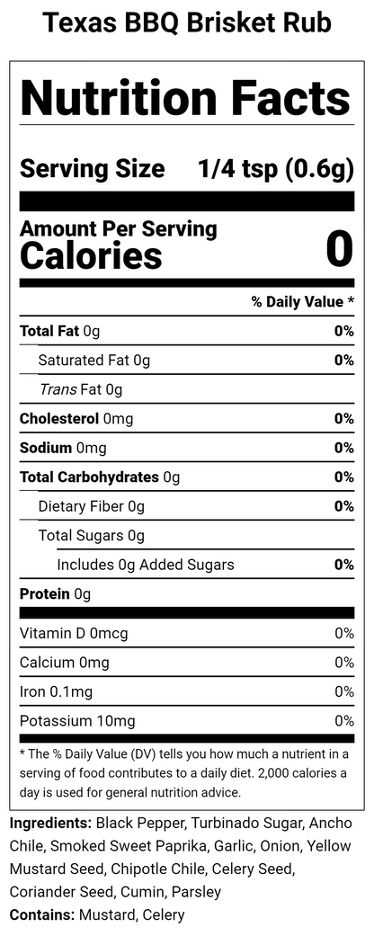 Texas BBQ Brisket Rub